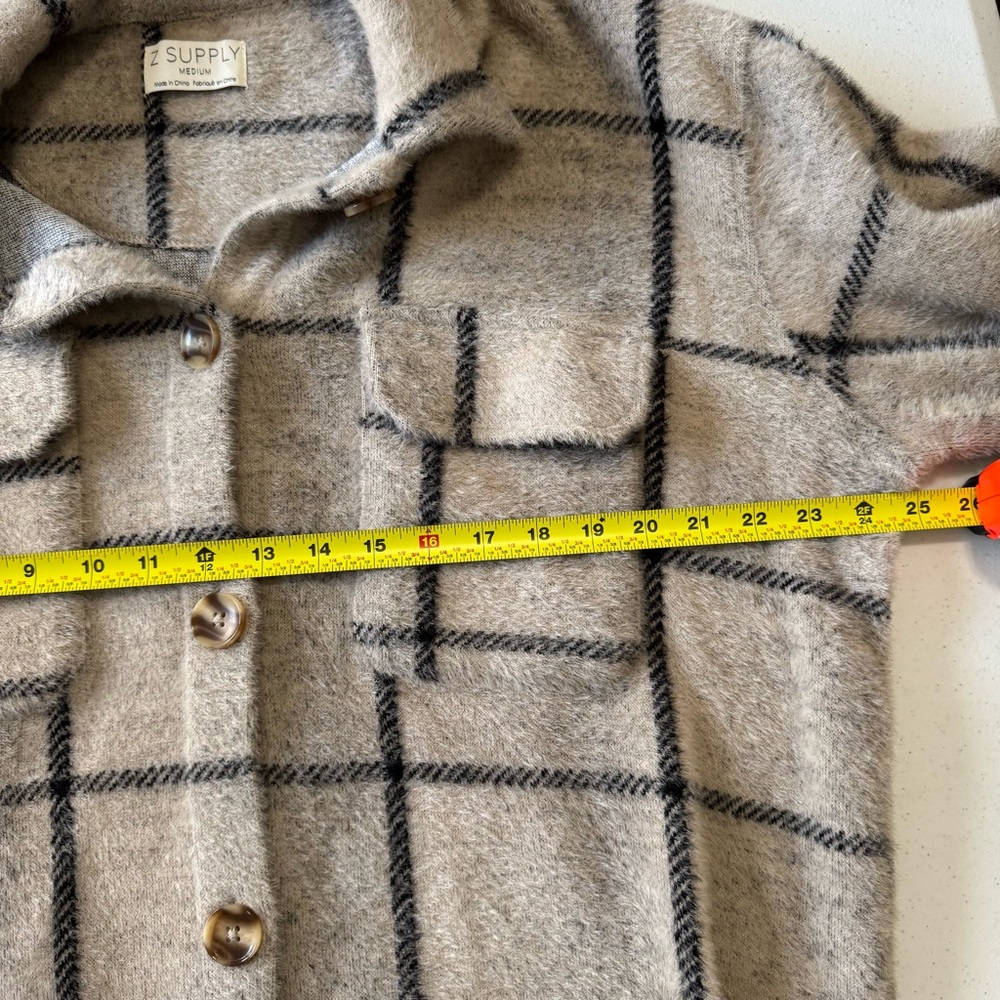 Z Supply Plaid Jacket in Gray and Black - Picture 9 of 9